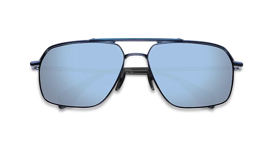 Occhiali da sole etnia barcelona bluewater sun blbk azul pilot masculino taglia 63mm - Vista dettagliata