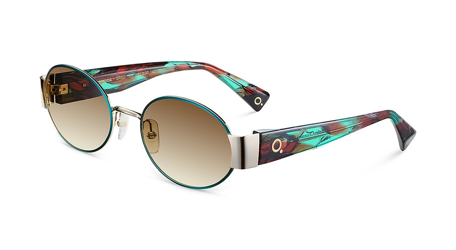 Occhiali da sole etnia barcelona brenda sun grgd verde oval femenino taglia 53mm - Vista principale