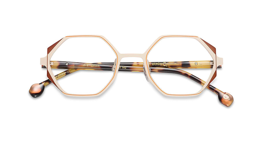 Prescription glasses etnia barcelona eve brwh marron femenino size 49mm - Detailed view