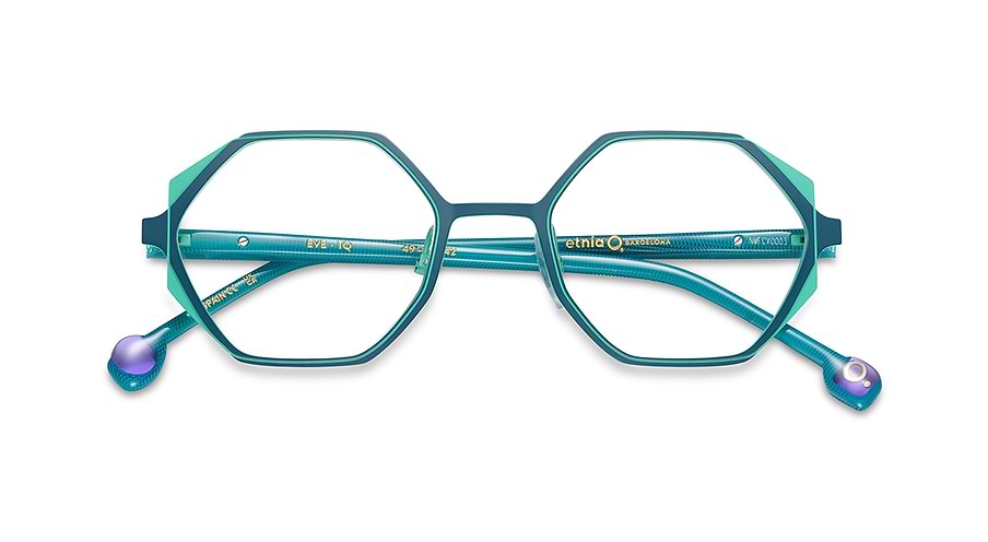 Occhiali da vista etnia barcelona eve tq azul femenino taglia 49mm - Vista dettagliata