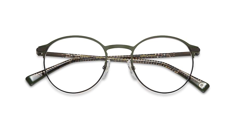 Occhiali da vista etnia barcelona godley grbr verde masculino taglia 50mm - Vista dettagliata