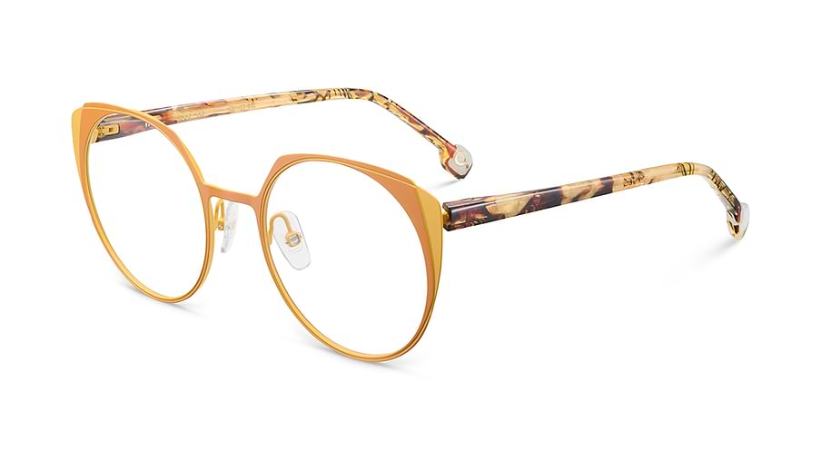 Prescription glasses etnia barcelona iggi yw amarillo femenino size 53mm - Main view