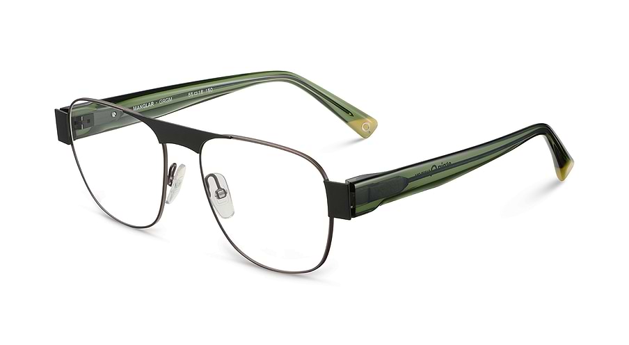 Occhiali da vista etnia barcelona manglar grgm verde masculino taglia 55mm - Vista principale