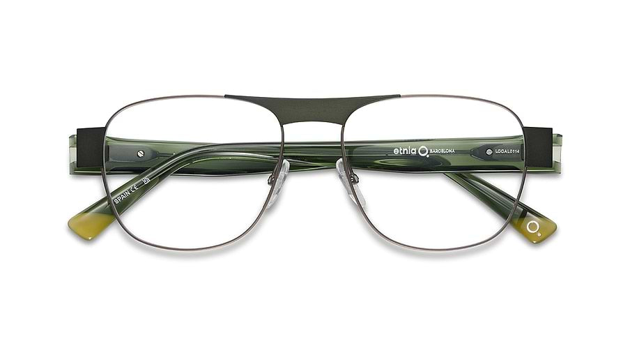 Occhiali da vista etnia barcelona manglar grgm verde masculino taglia 55mm - Vista dettagliata