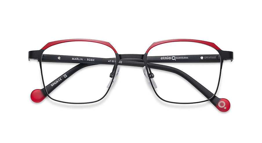 Gafas graduadas etnia barcelona marlin rdbk rojo unisex talla 47mm - Vista de detalle