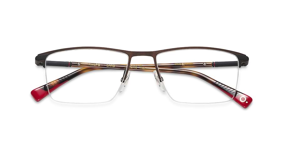 Occhiali da vista etnia barcelona rialto brrd marron masculino taglia 57mm - Vista dettagliata