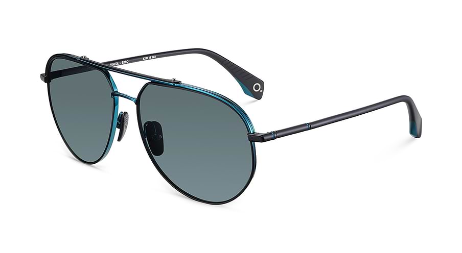 Occhiali da sole etnia barcelona vinita sun bktq negro pilot masculino taglia 62mm - Vista principale