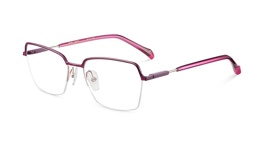 Prescription glasses etnia barcelona yoki pufu morado femenino size 54mm - Main view