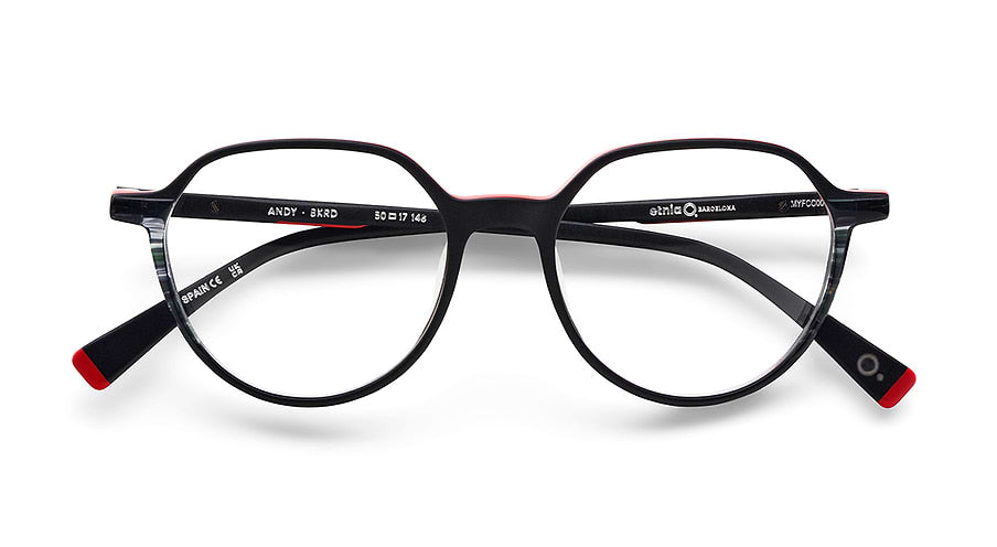 Prescription glasses etnia barcelona andy bkrd negro masculino size 50mm - Detailed view