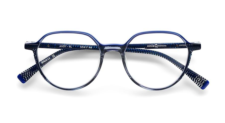 Prescription glasses etnia barcelona andy bl azul masculino size 50mm - Detailed view