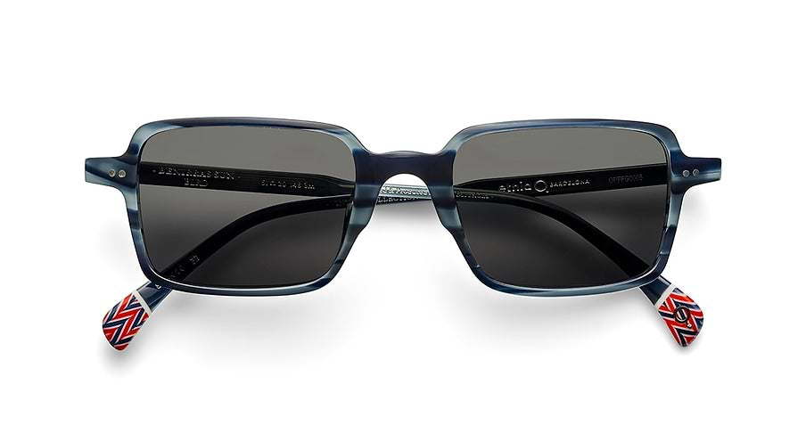 Occhiali da sole etnia barcelona benirras sun blrd azul rectangular unisex taglia 51mm - Vista dettagliata