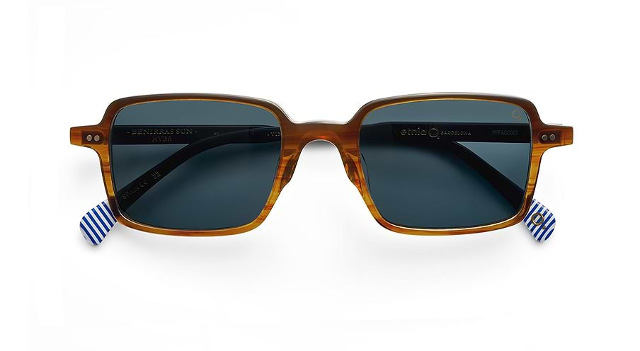 Occhiali da sole etnia barcelona benirras sun hvbr havana rectangular unisex taglia 51mm - Vista dettagliata