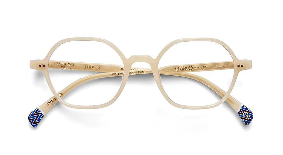 Brillen etnia barcelona binibeca whbl blanco unisex größe 50mm - Detailansicht