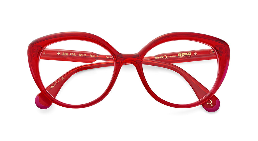Gafas graduadas etnia barcelona brutal no.33 rdfu rojo femenino talla 54mm - Vista de detalle