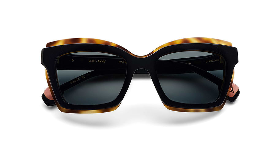 Occhiali da sole etnia barcelona elle sun bkhv negro square femenino taglia 52mm - Vista dettagliata
