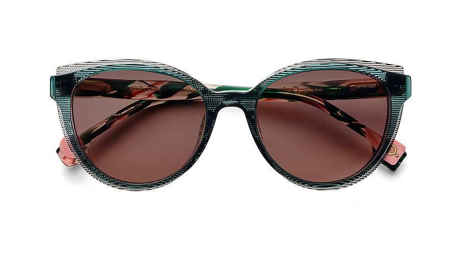 Occhiali da sole etnia barcelona esse sun grpk verde femenino taglia 55mm - Vista dettagliata