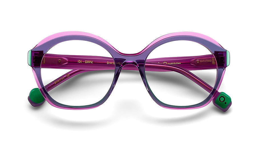 Gafas graduadas etnia barcelona idi grpk verde femenino talla 51mm - Vista de detalle