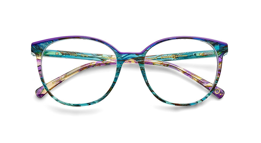 Óculos graduados etnia barcelona lisse tqpu azul femenino tamanho 54mm - Vista de detalhe