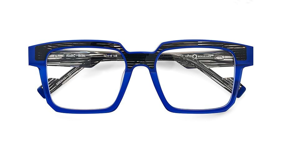 Óculos graduados etnia barcelona marc bkbl negro masculino tamanho 54mm - Vista de detalhe