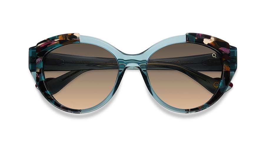 Occhiali da sole etnia barcelona nila sun tqhv azul oval femenino taglia 54mm - Vista dettagliata
