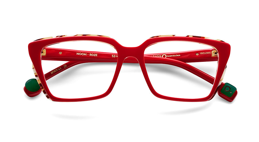 Gafas graduadas etnia barcelona noon rdze rojo femenino talla 52mm - Vista de detalle