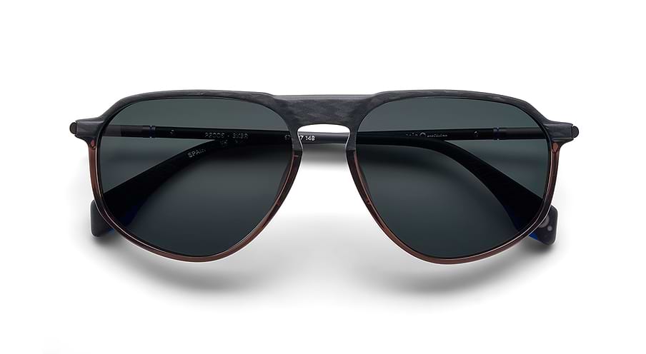 Lunettes de soleil etnia barcelona pecos sun bkbr negro pilot masculino taille 57mm - Vue détaillée