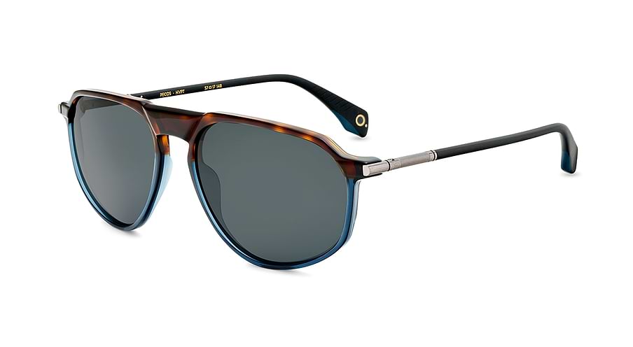 Occhiali da sole etnia barcelona pecos sun hvpt havana pilot masculino taglia 57mm - Vista principale