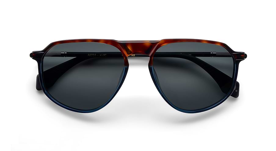 Occhiali da sole etnia barcelona pecos sun hvpt havana pilot masculino taglia 57mm - Vista dettagliata