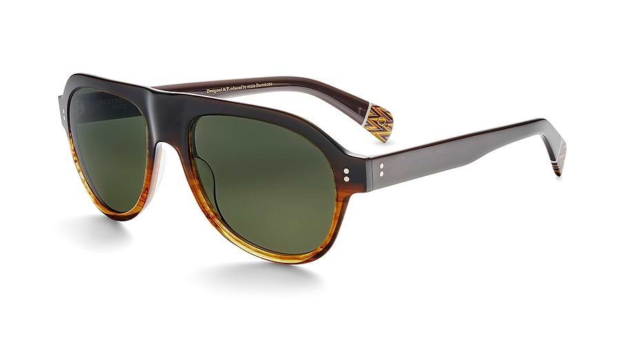 Occhiali da sole etnia barcelona portbou sun hvgr havana pilot unisex taglia 55mm - Vista principale