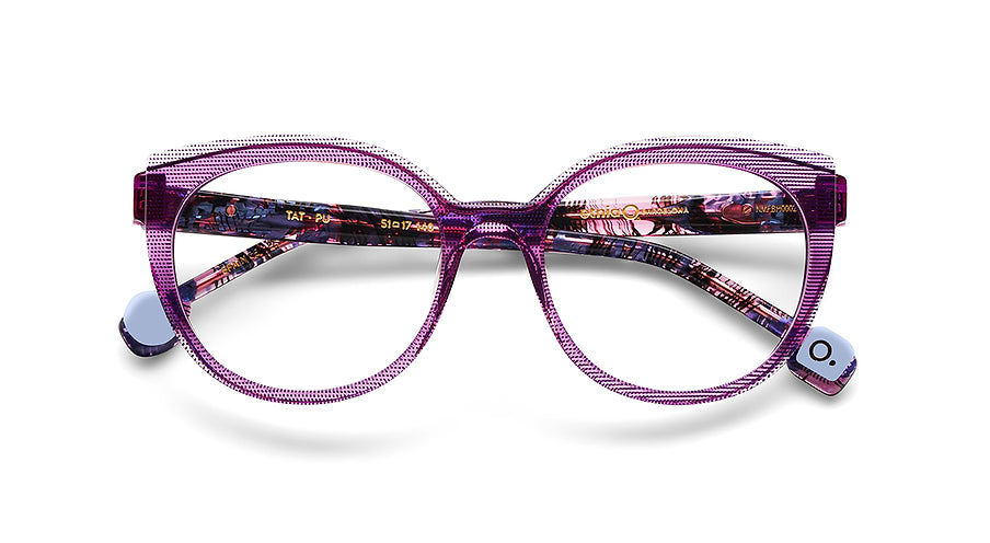 Gafas graduadas etnia barcelona tat pu morado femenino talla 51mm - Vista de detalle