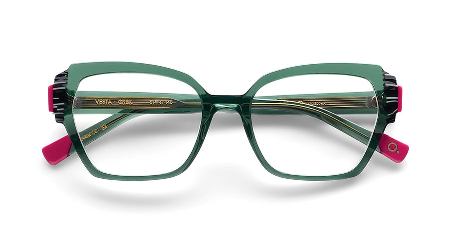 Prescription glasses etnia barcelona vesta grbk verde femenino size 51mm - Detailed view