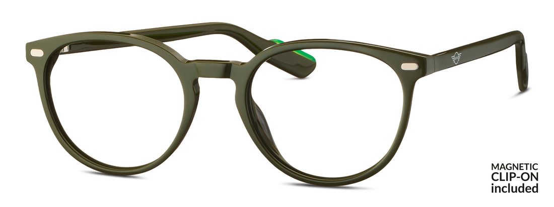 Occhiali da vista mini 743053 40 verde unisex taglia 50mm - Vista principale