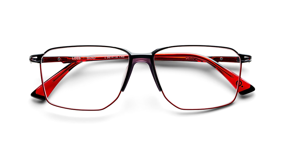 Occhiali da vista etnia barcelona loeb bkrd masculino taglia 54mm - Vista dettagliata