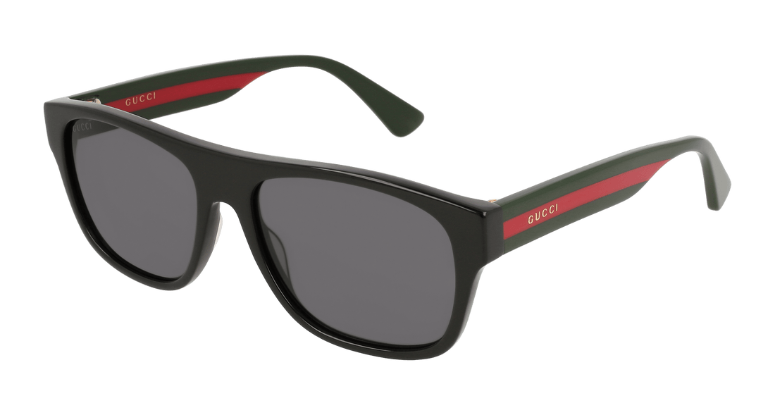 Sonnenbrillen gucci gg0341s 001 negro rectangular masculino größe 56mm - Hauptansicht