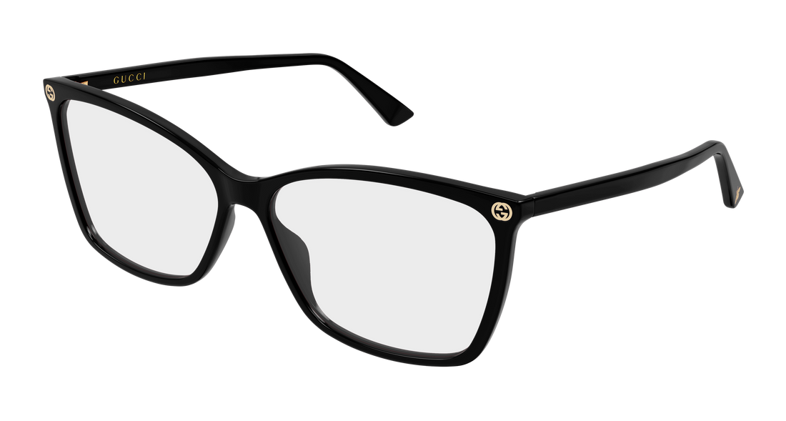 Occhiali da vista gucci gg0025o 008 negro cat eye femenino taglia 58mm - Vista principale