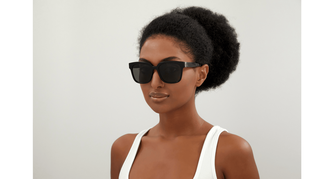 Óculos de sol saint laurent sl m40 003 square femenino tamanho 54mm - Vista de detalhe