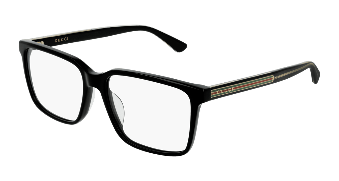 Óculos graduados gucci gg0385oa 001 masculino tamanho 55mm - Vista principal