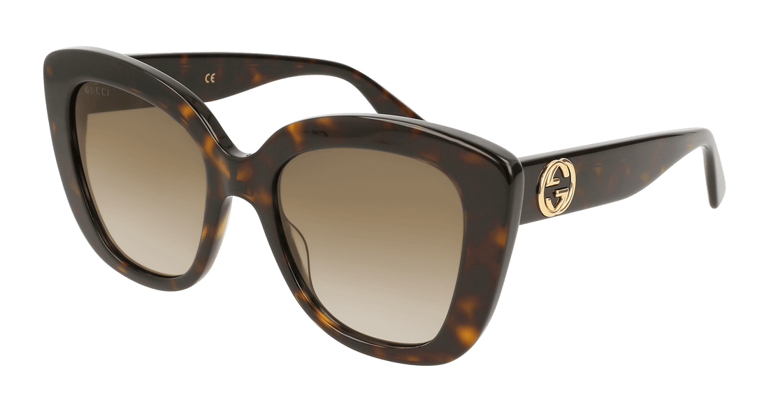 Occhiali da sole gucci gg0327s 002 havana femenino taglia 52mm - Vista principale