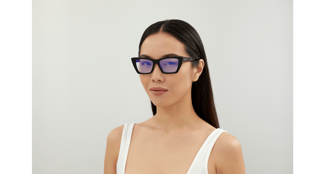 Occhiali da sole saint laurent sl 276 mica 025 cat eye femenino taglia 53mm - Vista dettagliata