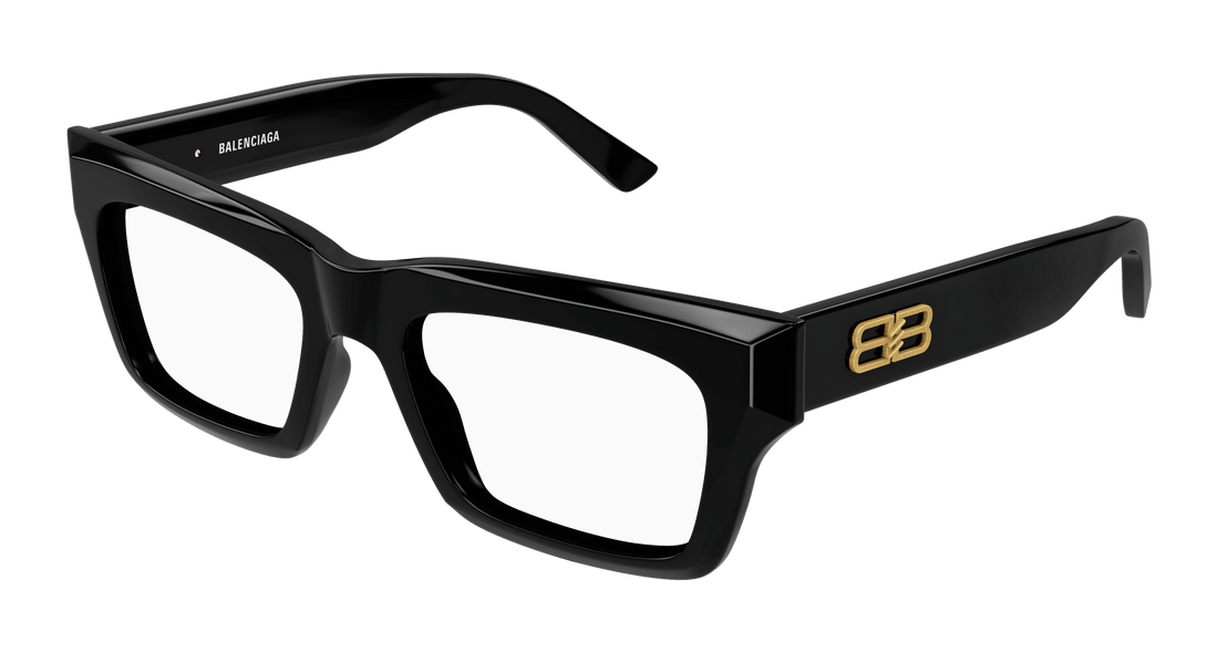 Occhiali da vista balenciaga bb0240o 001 unisex taglia 52mm - Vista principale