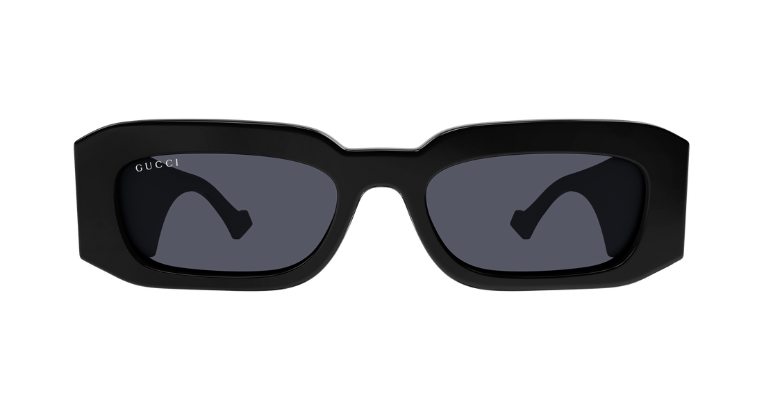 Lunettes de soleil gucci gg1426s 001 negro rectangular masculino taille 54mm - Vue détaillée
