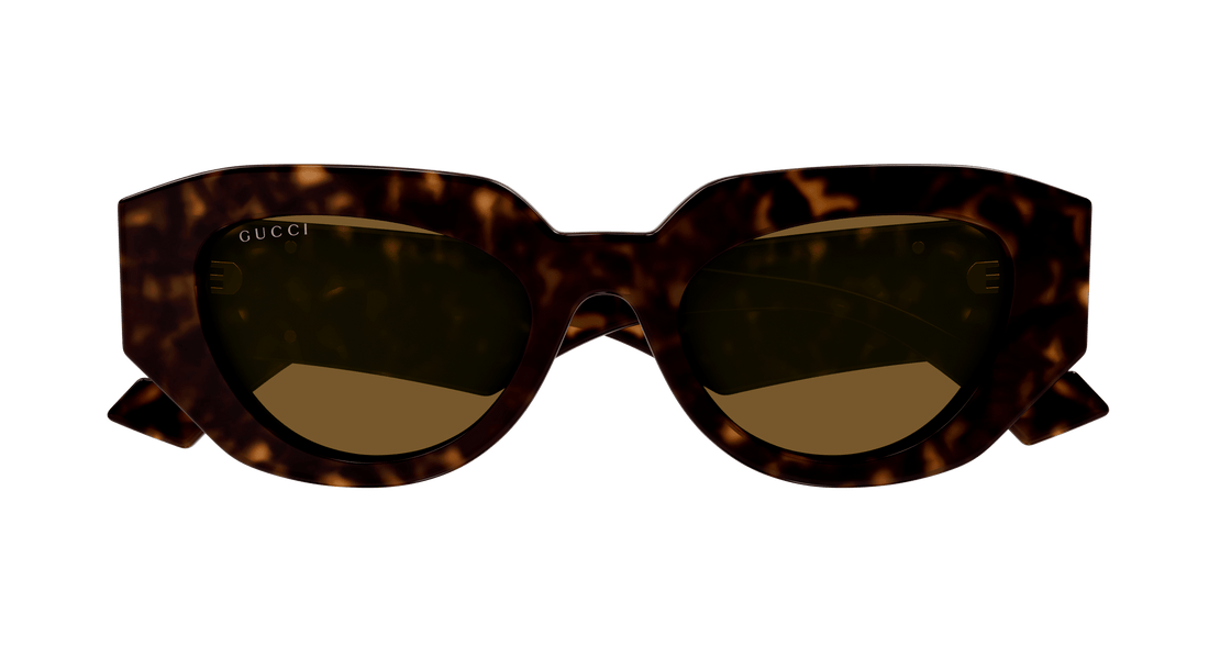 Gafas de sol gucci gg1421s 002 havana rectangular femenino talla 51mm - Vista de detalle