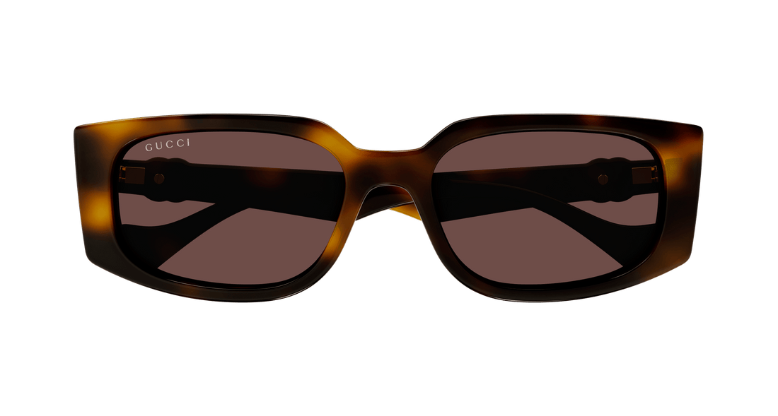 Sonnenbrillen gucci gg1534s 002 havana rectangular femenino größe 55mm - Detailansicht