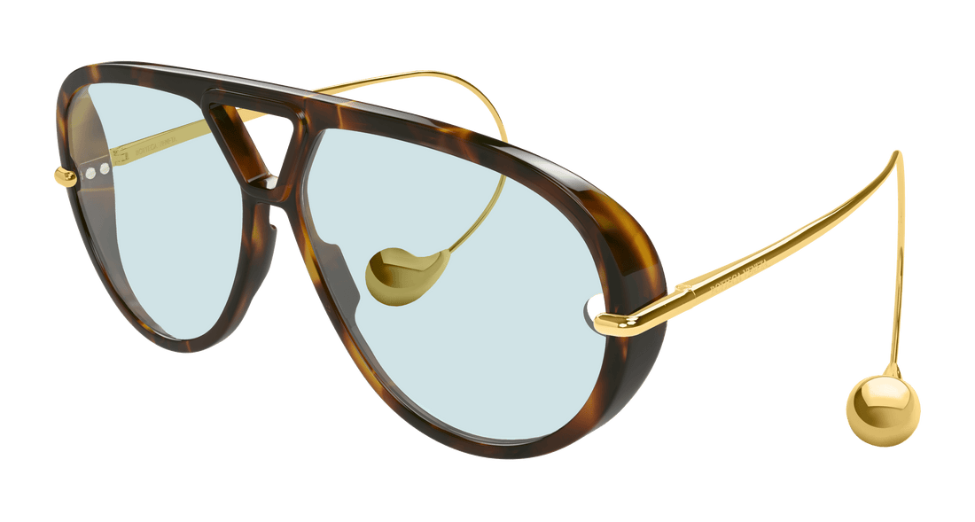 Lunettes de soleil bottega veneta bv1273s 007 havana pilot femenino taille 63mm - Vue principale