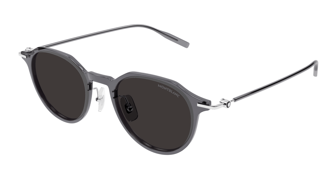 Sunglasses montblanc mb0355s 003 gris round/oval/panthos masculino size 49mm - Main view