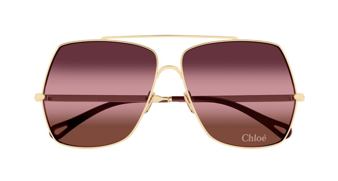 Gafas de sol chloé ch0278s 003 dorado rectangular / squared femenino talla 62mm - Vista de detalle