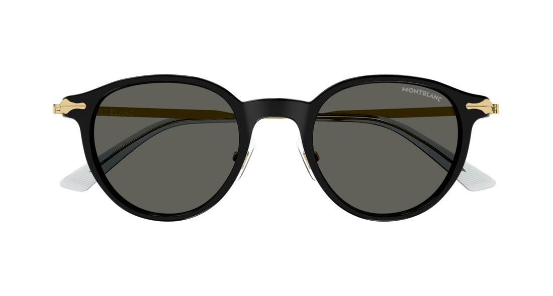 Occhiali da sole montblanc mb0362s 001 negro round/oval/panthos masculino taglia 49mm - Vista dettagliata
