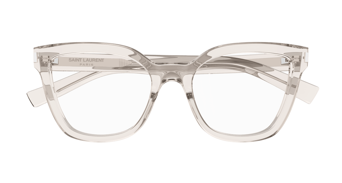 Brillen saint laurent sl 748 004 beige cat eye femenino größe 54mm - Detailansicht