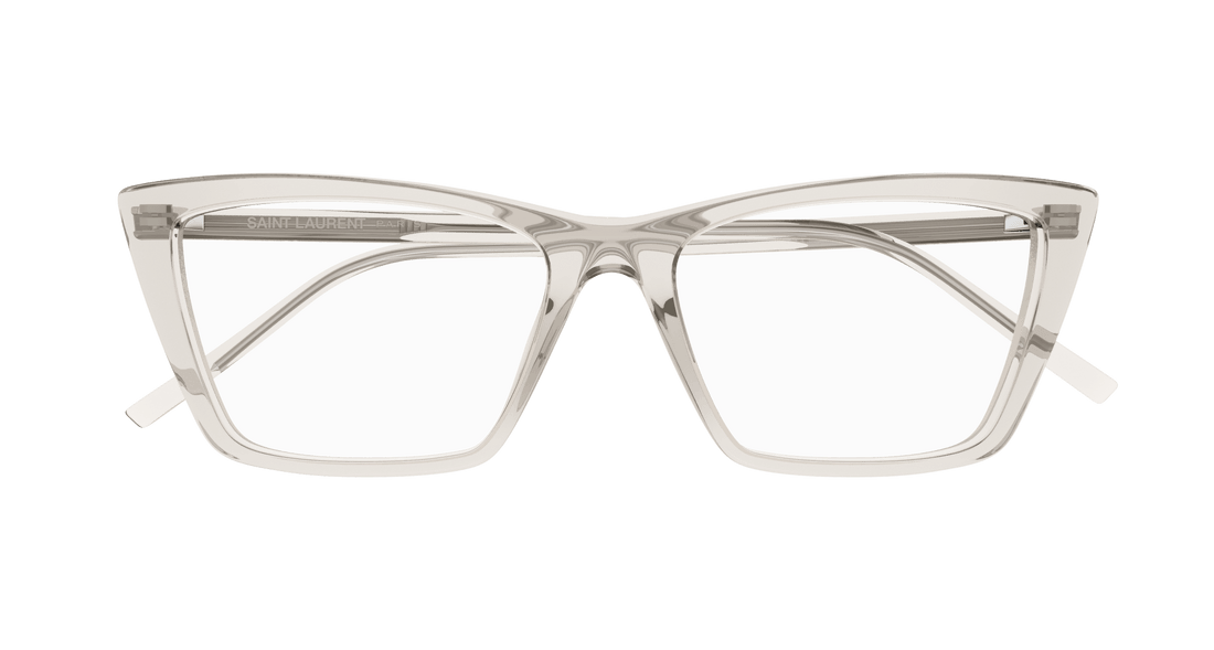 Lunettes de vue saint laurent sl 737 mica thin opt 004 beige rectangular / squared femenino taille 54mm - Vue détaillée