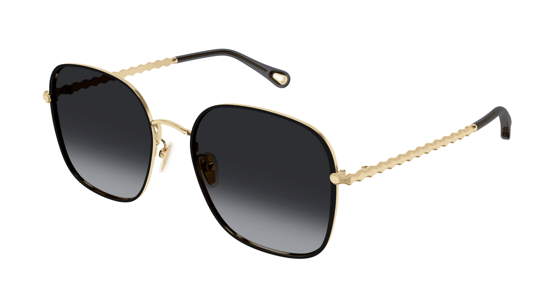 Lunettes de soleil chloé ch0255sk 001 dorado rectangular / squared femenino taille 57mm - Vue principale